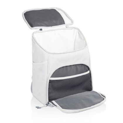Custom PTX 2.0 Tarana Recycled Backpack Cooler - Halo Gray Open View Custom PTX 2.0 Tarana Recycled Backpack Cooler - Halo Gray Open View