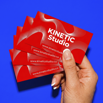Premium 16PT Uncoated Business Card - Front Only Design