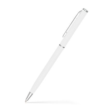 Custom Slim Twist Executive Pen- Low Quantities - White Custom Slim Twist Executive Pen- Low Quantities - White