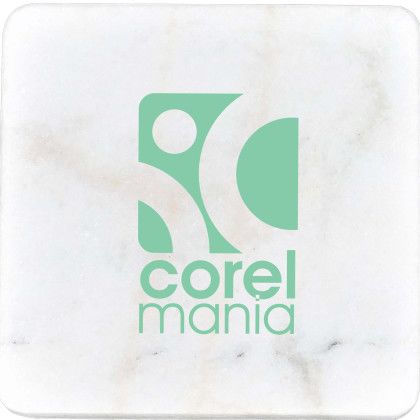 Custom White Marble Coaster (single) Custom White Marble Coaster (single)