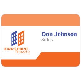 Custom Tucson Express Plastic Name Badge: 3" x 2" Custom Tucson Express Plastic Name Badge: 3" x 2"