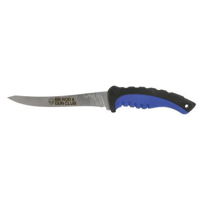 Custom 6" Fillet Knife with Grip Handle & Sheath Custom 6" Fillet Knife with Grip Handle & Sheath