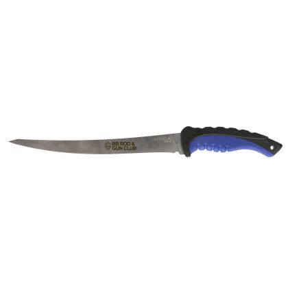Custom 9" Fillet Knife with Grip Handle & Sheath Custom 9" Fillet Knife with Grip Handle & Sheath