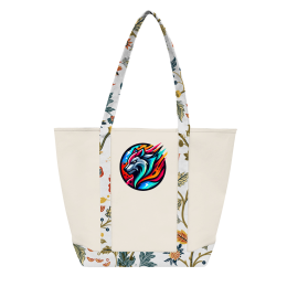 Custom Sublime Series Recycled Poly Canvas Starboard Tote Bag - Natural Custom Sublime Series Recycled Poly Canvas Starboard Tote Bag - Natural