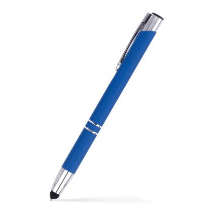 Custom Monica Stylus Click Metal Pen- Low Quantities - Blue Custom Monica Stylus Click Metal Pen- Low Quantities - Blue
