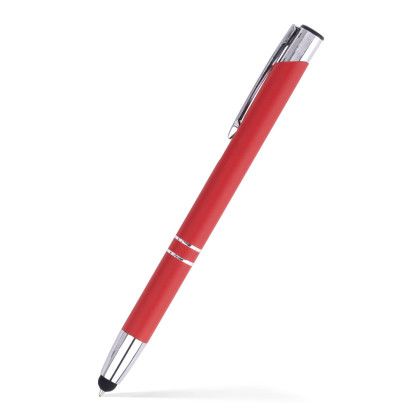Custom Monica Stylus Click Metal Pen- Low Quantities - Red Custom Monica Stylus Click Metal Pen- Low Quantities - Red
