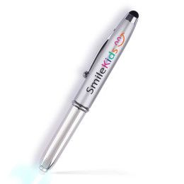 Custom Empress Stylus Lightup Ballpoint Metal Pen- Low Quantities - Silver Custom Empress Stylus Lightup Ballpoint Metal Pen- Low Quantities - Silver