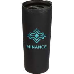 Custom Leeston Copper Vacuum Insulated Tumbler 24 oz - Black