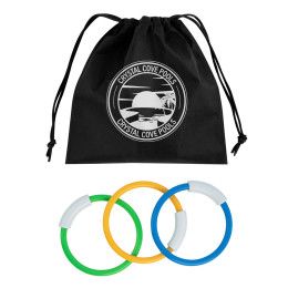 Custom Hide & Go Swim rPET Diving Rings - Black Custom Hide & Go Swim rPET Diving Rings - Black