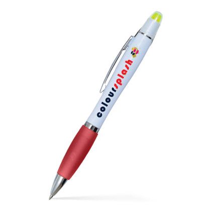 Custom Brooke Pen Gel-Wax Highlighter Combo - Low Quantities - Red
