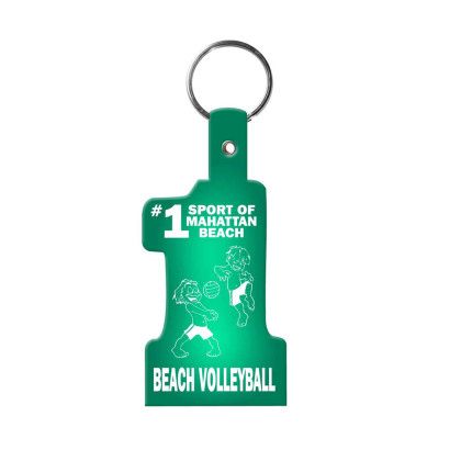 Custom 1 Key Tag Flexible Key Tag - Translucent Green
