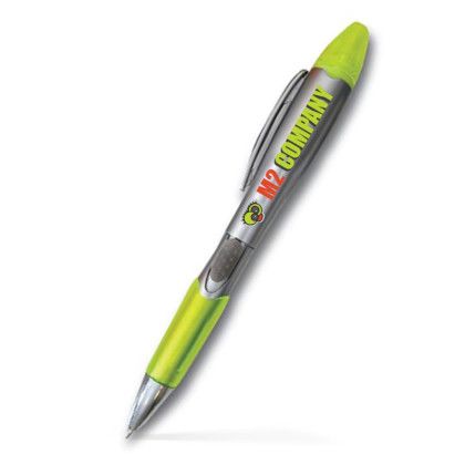 Custom Silver Pen/Highlighter Combo - Low Quantities - Yellow