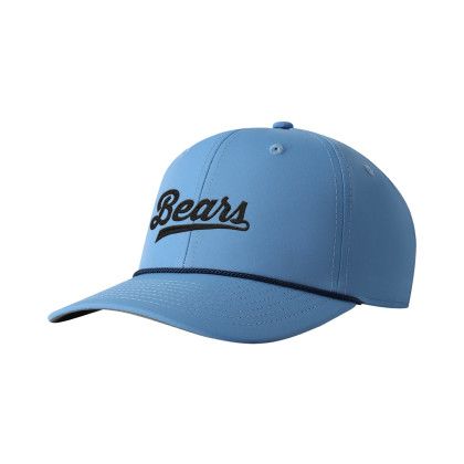 Custom Imperial 7054 The Wingman Performance Rope Cap - Powder Blue with Navy Custom Imperial 7054 The Wingman Performance Rope Cap - Powder Blue with Navy