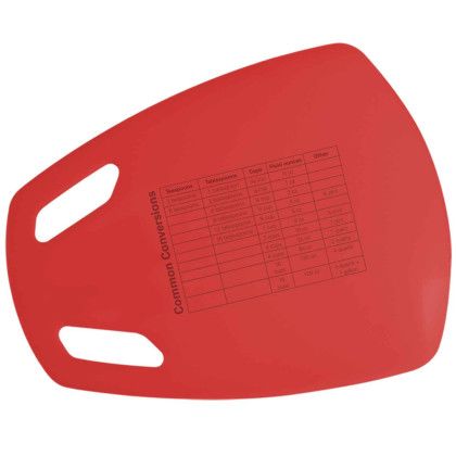 Custom Flex-N-Scoop Cutting Board - Translucent Red Custom Flex-N-Scoop Cutting Board - Translucent Red