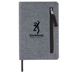 Custom 6" x 8" Zip-It Journal - Black Custom 6" x 8" Zip-It Journal - Black