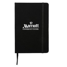 Custom Suede Fabric Notebook w/ FSC paper - Black Custom Suede Fabric Notebook w/ FSC paper - Black