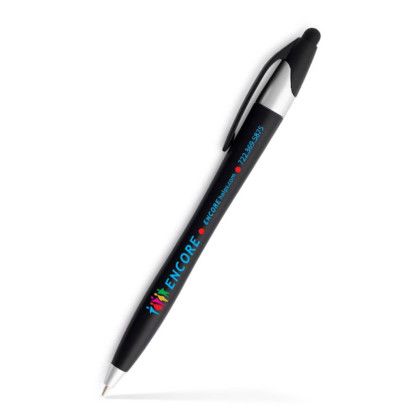 Custom iSlimster Twist Stylus Pen- Low Quantities - Black