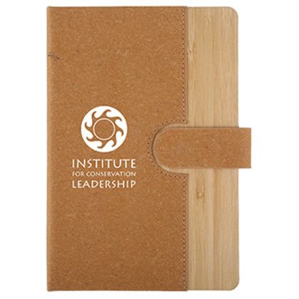 Custom Bamboo Journal with Magnetic Closure - Tan Custom Bamboo Journal with Magnetic Closure - Tan