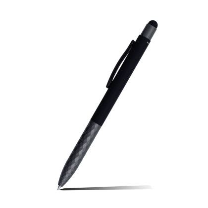 Custom Fleetwood Stylus Satin Soft Touch Gel Click Pen Recycled - Low Quantities - Black Custom Fleetwood Stylus Satin Soft Touch Gel Click Pen Recycled - Low Quantities - Black