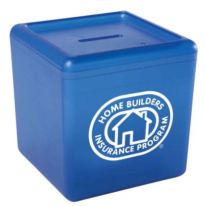 Custom Cash Cube -Translucent Blue