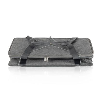 Custom 64 Can Collapsible Cooler - Heathered Gray Closed View Custom 64 Can Collapsible Cooler - Heathered Gray Closed View