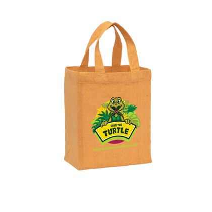 Custom Recycled Cotton Canvas Tote Bag |8x5x10| - Color Evolution - Yellow Custom Recycled Cotton Canvas Tote Bag |8x5x10| - Color Evolution - Yellow