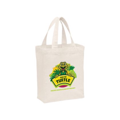 Custom Recycled Cotton Canvas Tote Bag |8x5x10| - Color Evolution - Natural Canvas Custom Recycled Cotton Canvas Tote Bag |8x5x10| - Color Evolution - Natural Canvas
