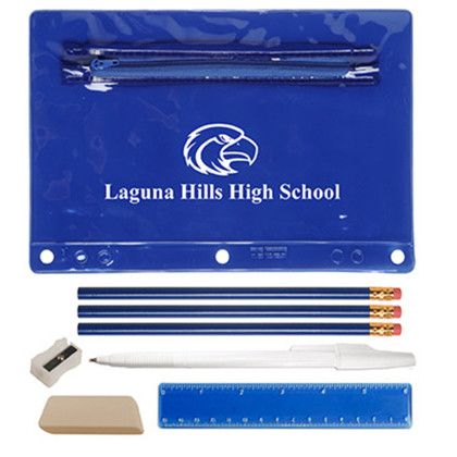 Custom Academic School Kit-Blank Contents - Blue