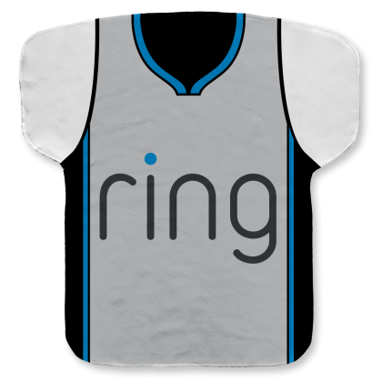 Custom 22" X 23" Jersey Shaped Cooling Towel - Basketball Design 2 Custom 22" X 23" Jersey Shaped Cooling Towel - Basketball Design 2