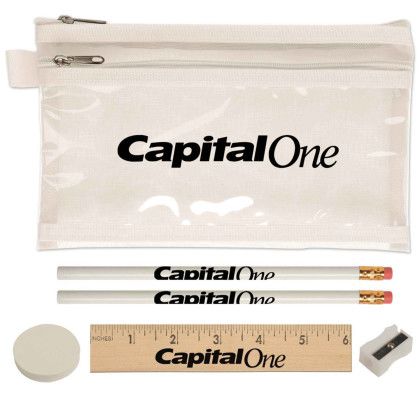 Custom Honor Roll School Kit-Imprinted Contents - White