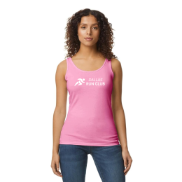 Custom Gildan Softstyle Junior Fit Tank Top - Azalea Front View Custom Gildan Softstyle Junior Fit Tank Top - Azalea Front View