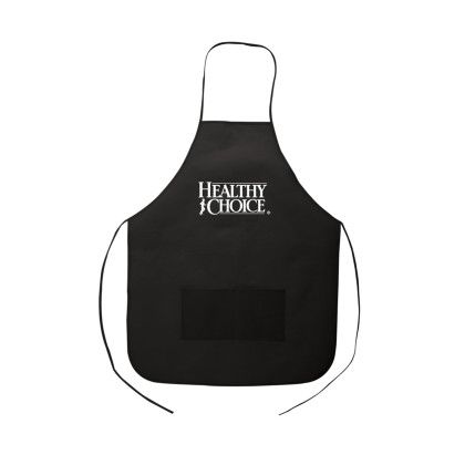 Custom Non-Woven Apron - Black Custom Non-Woven Apron - Black