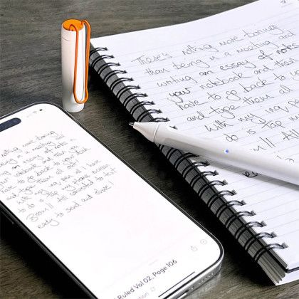 Custom Inq Smart Pen Writing Set - White Lifestyle View Custom Inq Smart Pen Writing Set - White Lifestyle View