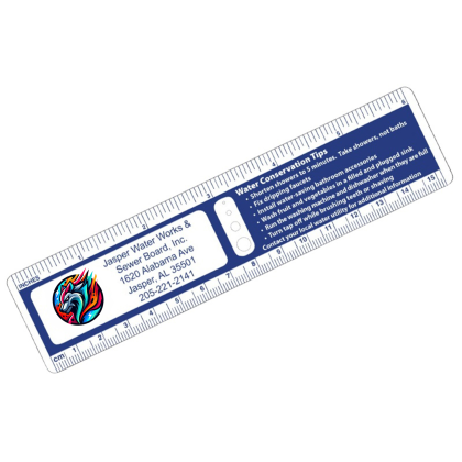 Custom Economical Drip Gauge With Printed Holes - Front View Custom Economical Drip Gauge With Printed Holes - Front View