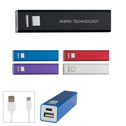 Custom UL Listed 2,200 mAh On-The-Go Power Bank 2.0 With Custom Box - All Colors Custom UL Listed 2,200 mAh On-The-Go Power Bank 2.0 With Custom Box - All Colors