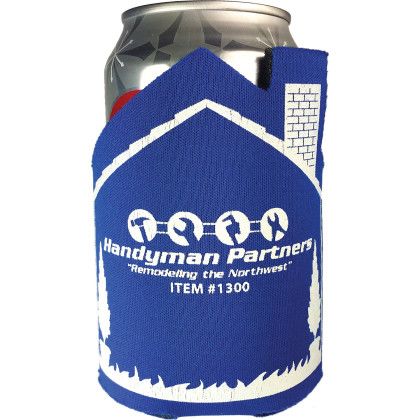 Custom American Made House Can Cooler - Royal Blue