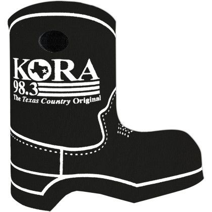 Custom American Made Boot Bottle Sleeve - Black