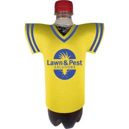 Custom American Made Jersey Bottle Cooler - Yellow