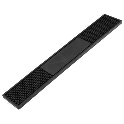 Custom Heavy Duty Vinyl Bar Counter Rail Mat - 3 1/2" x 20" - Side View 