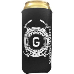 Custom American Made 32 oz Can Cooler - Black
