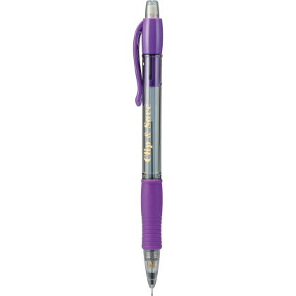 Custom G2 Mechanical Pencil w/Colored Grip & Clip (0.7 mm) - Purple Custom G2 Mechanical Pencil w/Colored Grip & Clip (0.7 mm) - Purple