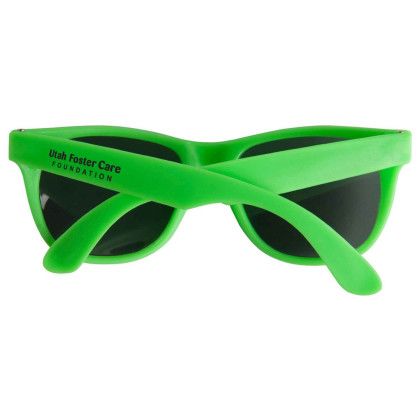 Custom Sweet Sunglasses - Neon Green- Back View Custom Sweet Sunglasses - Neon Green- Back View