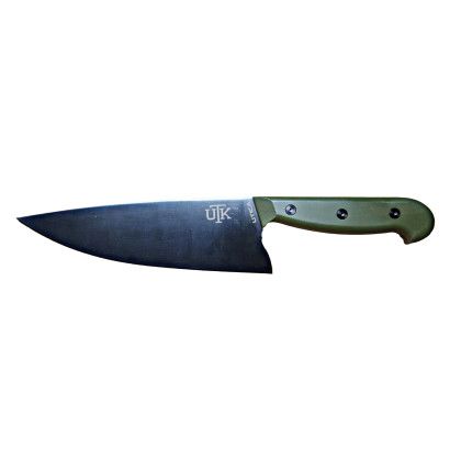Custom Chef Knife - Green handle