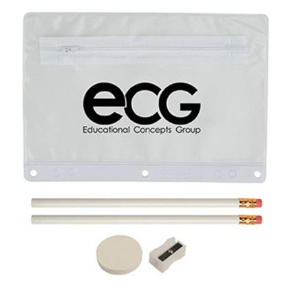 Custom Super Value School Kit-Blank Contents - White