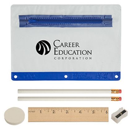 Custom Deluxe School Kit-Blank Contents - Blue Custom Deluxe School Kit-Blank Contents - Blue
