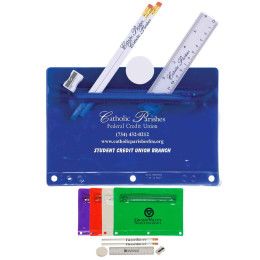 Custom  Translucent Deluxe School Kit-Imprinted Contents - All Colors