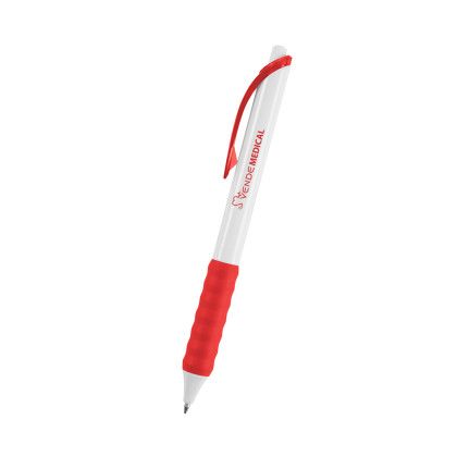 Custom Rowan rABS Gel Pen - White With Red Custom Rowan rABS Gel Pen - White With Red