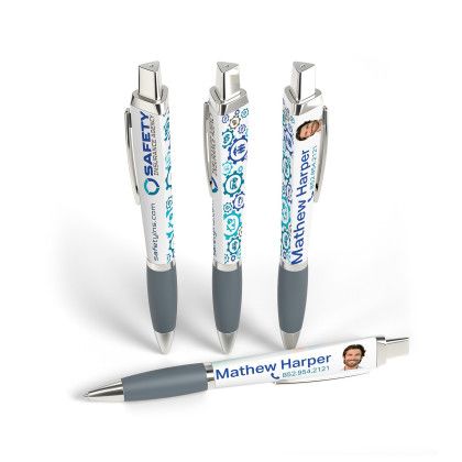 Custom Retractable Performance Pen with Clip- Low Quantities - Gun Metal Custom Retractable Performance Pen with Clip- Low Quantities - Gun Metal