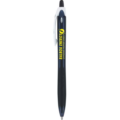 Custom RexGrip Retractable Ball Point Pen - Black Custom RexGrip Retractable Ball Point Pen - Black