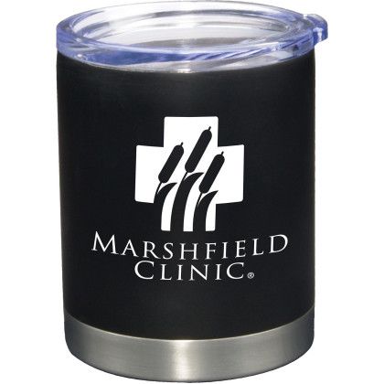 Custom Pro 12 oz. Double Wall Stainless Steel Travel Cup - Black Custom Pro 12 oz. Double Wall Stainless Steel Travel Cup - Black